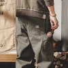 In 2023, loose-fitting men's straight-leg casual pants in trendy colors, a laid-back and youthful style, and trendy workwear pants are all in vogue details Picture